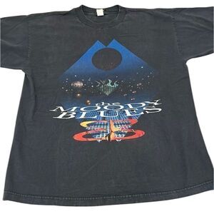 Vintage mens size XL authentic 1998 Moody Blues band T-shirt GVC